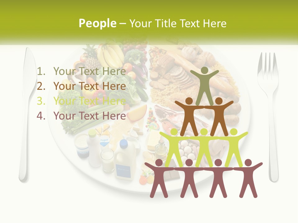 Background Knife Diet PowerPoint Template