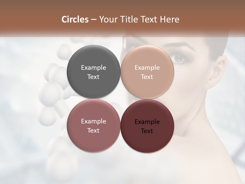 Carefree Shoulder Young PowerPoint Template