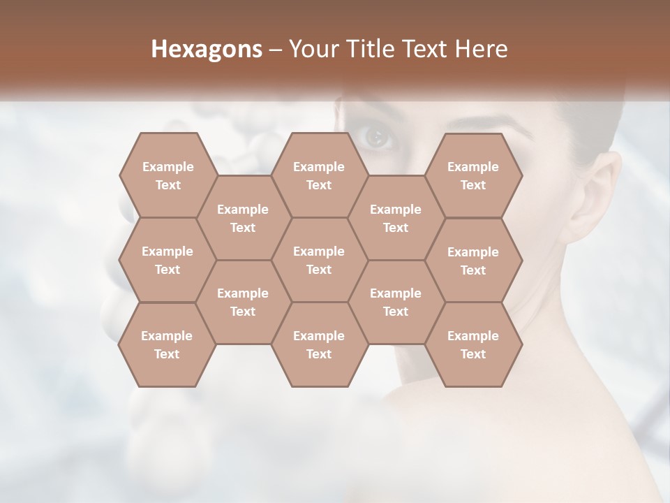 Carefree Shoulder Young PowerPoint Template