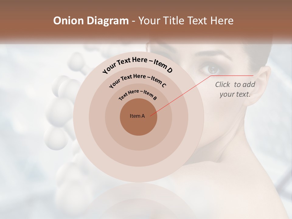 Carefree Shoulder Young PowerPoint Template