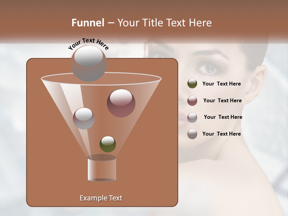 Carefree Shoulder Young PowerPoint Template
