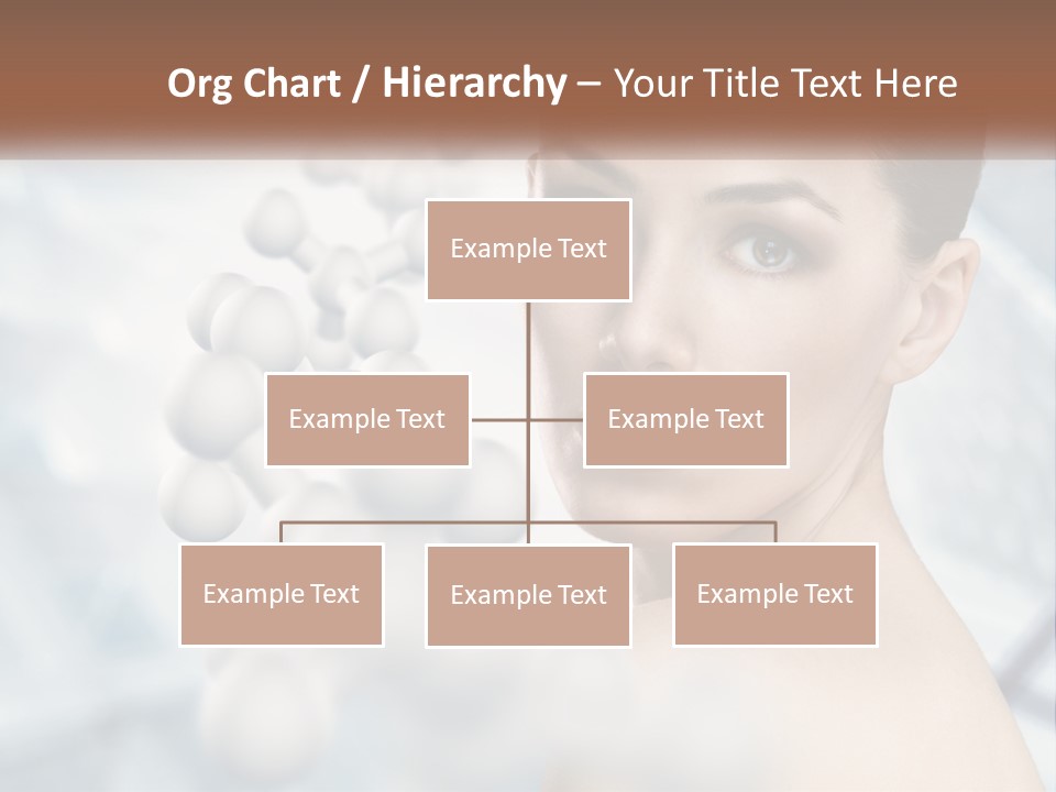 Carefree Shoulder Young PowerPoint Template