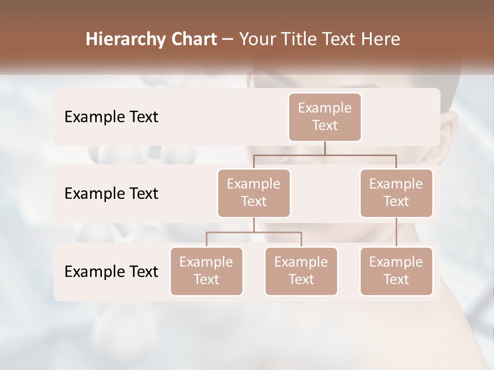 Carefree Shoulder Young PowerPoint Template
