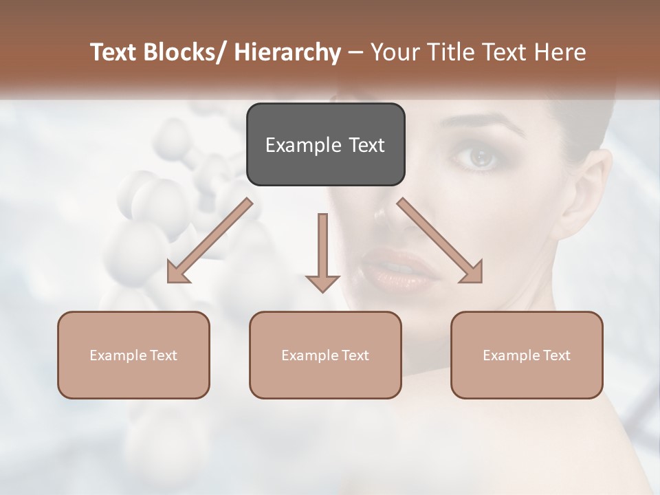 Carefree Shoulder Young PowerPoint Template