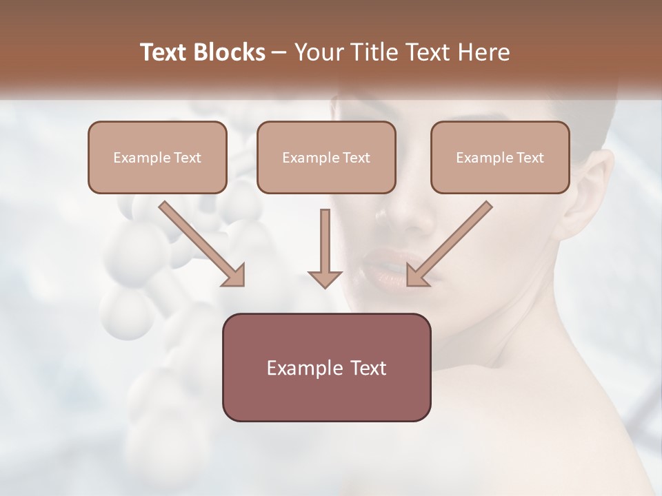 Carefree Shoulder Young PowerPoint Template