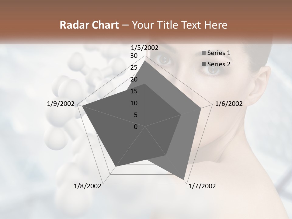Carefree Shoulder Young PowerPoint Template