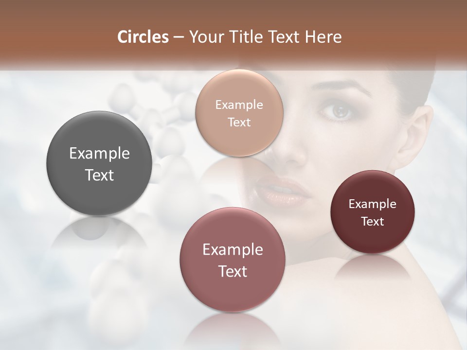 Carefree Shoulder Young PowerPoint Template