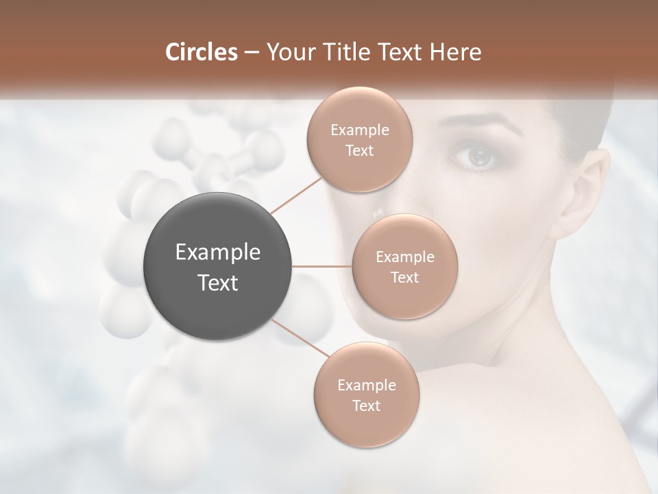 Carefree Shoulder Young PowerPoint Template