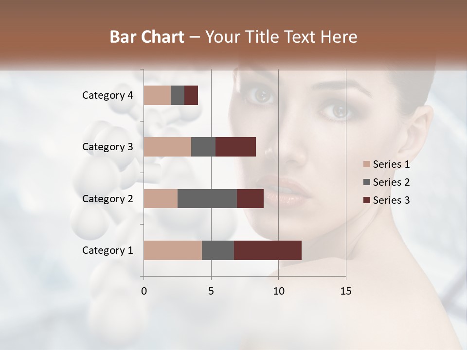 Carefree Shoulder Young PowerPoint Template