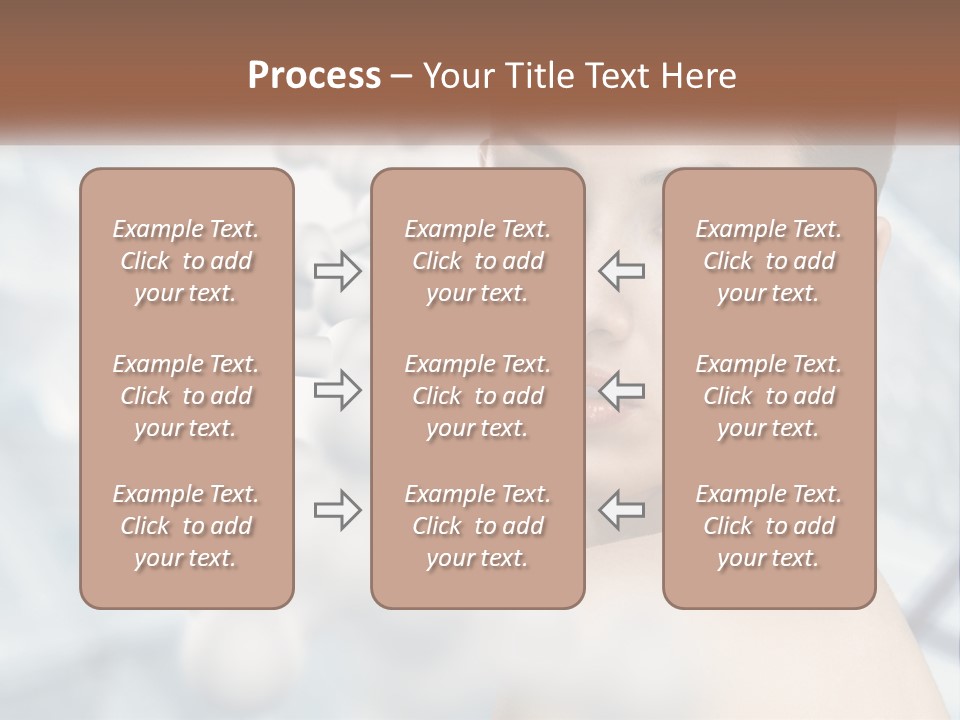 Carefree Shoulder Young PowerPoint Template