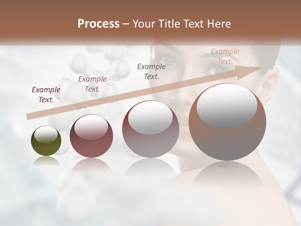 Carefree Shoulder Young PowerPoint Template