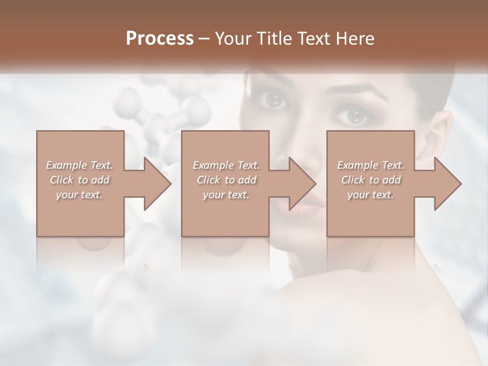 Carefree Shoulder Young PowerPoint Template
