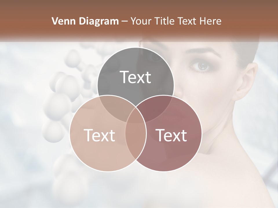 Carefree Shoulder Young PowerPoint Template