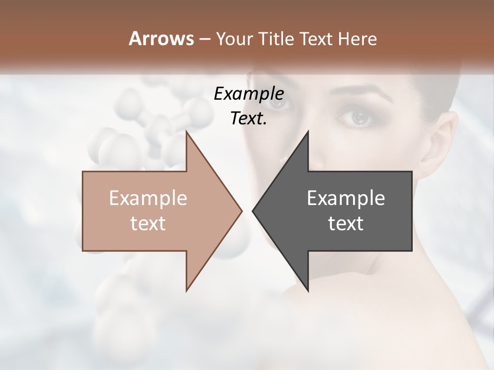 Carefree Shoulder Young PowerPoint Template
