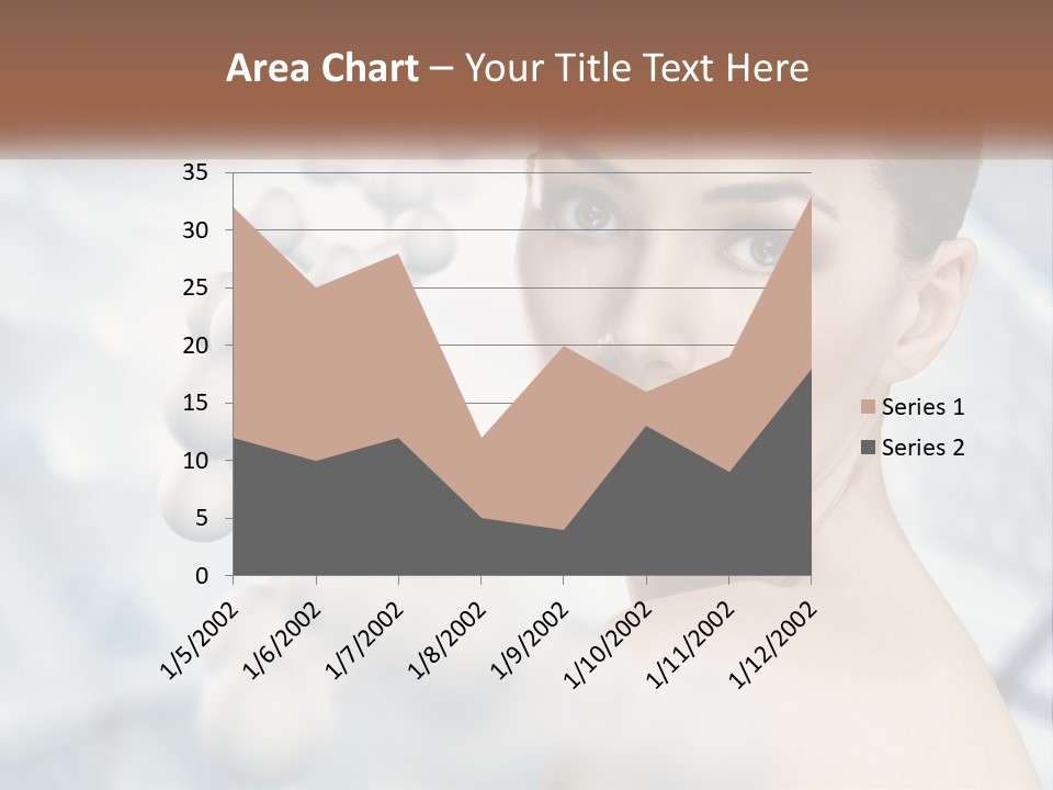 Carefree Shoulder Young PowerPoint Template