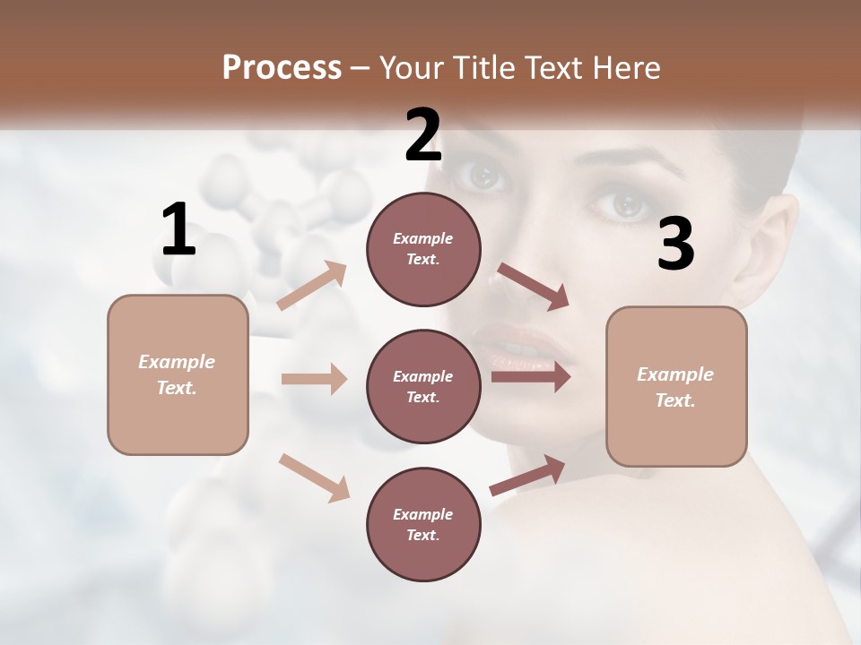 Carefree Shoulder Young PowerPoint Template