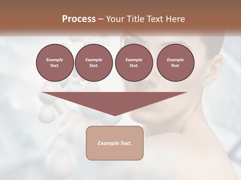 Carefree Shoulder Young PowerPoint Template