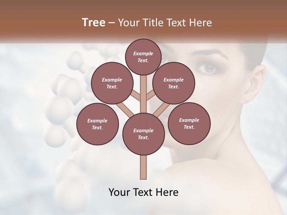 Carefree Shoulder Young PowerPoint Template