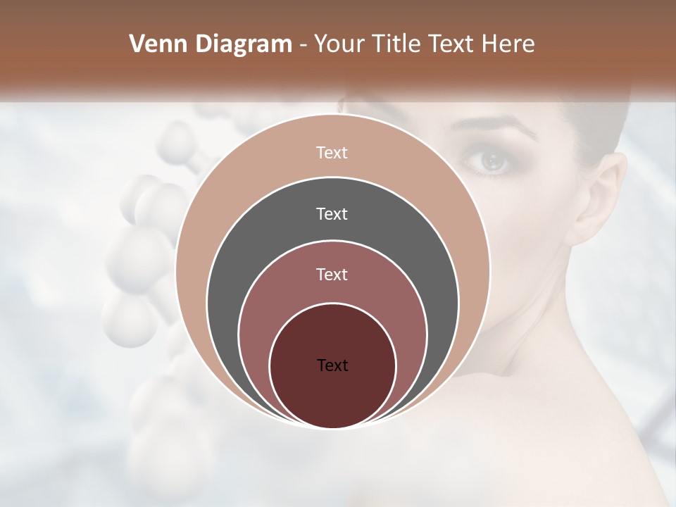 Carefree Shoulder Young PowerPoint Template