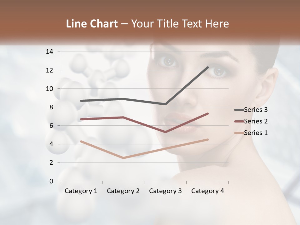 Carefree Shoulder Young PowerPoint Template