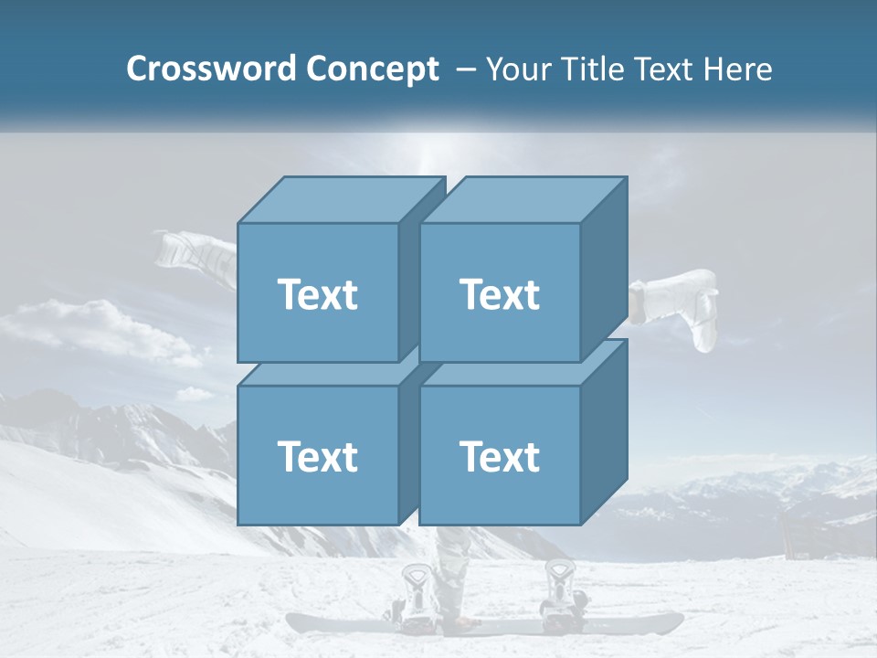Blue Travel Rock PowerPoint Template