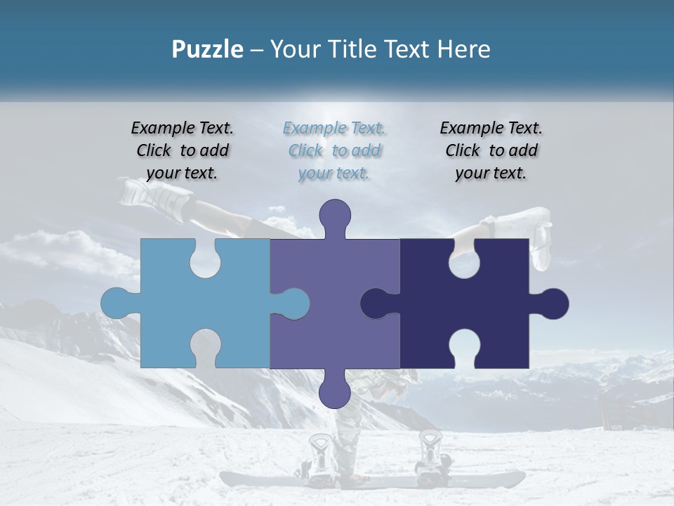 Blue Travel Rock PowerPoint Template