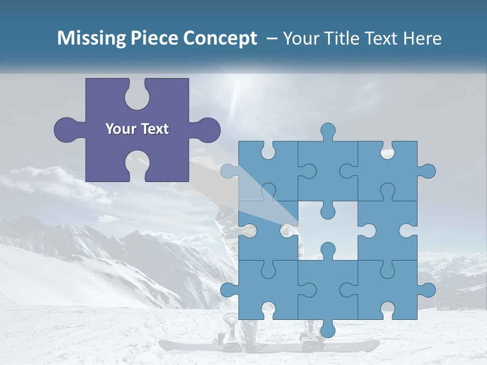 Blue Travel Rock PowerPoint Template