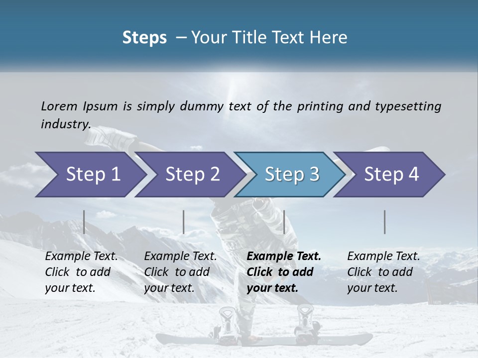 Blue Travel Rock PowerPoint Template