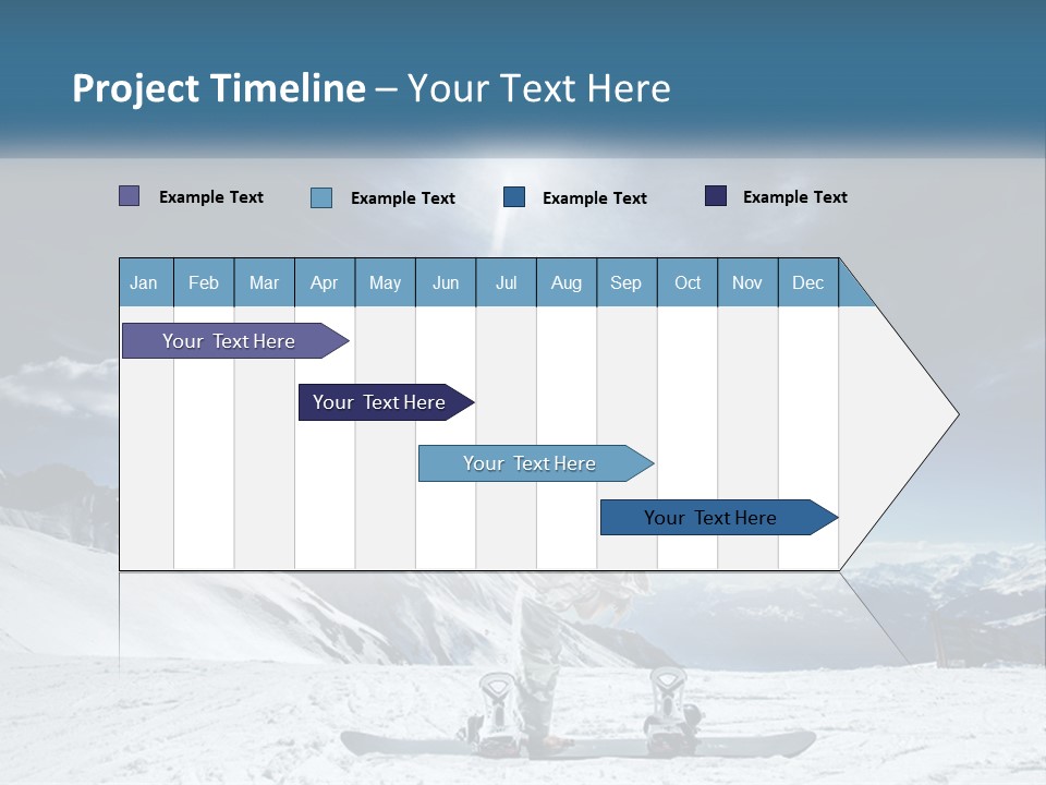 Blue Travel Rock PowerPoint Template