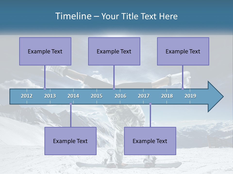 Blue Travel Rock PowerPoint Template