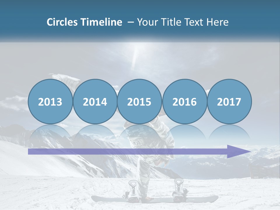 Blue Travel Rock PowerPoint Template