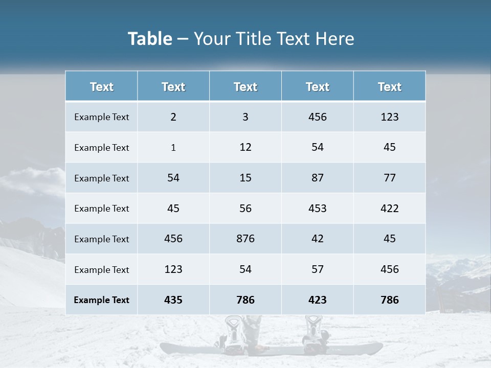 Blue Travel Rock PowerPoint Template