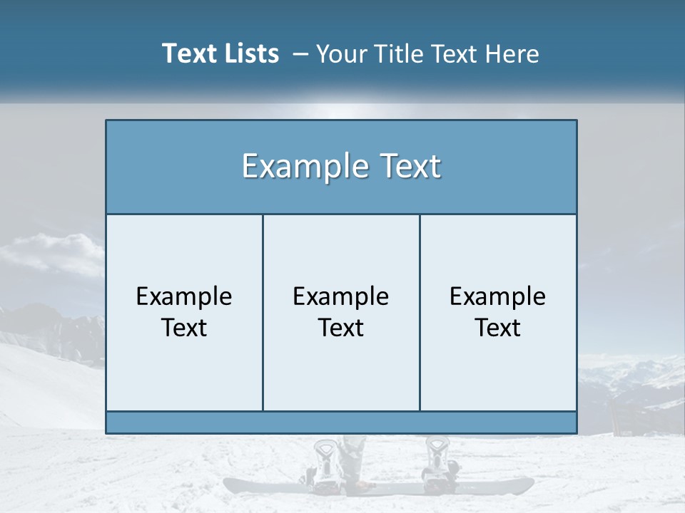 Blue Travel Rock PowerPoint Template