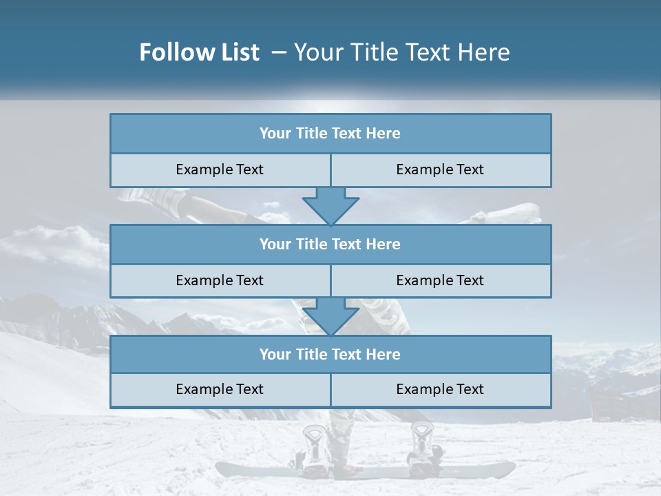 Blue Travel Rock PowerPoint Template