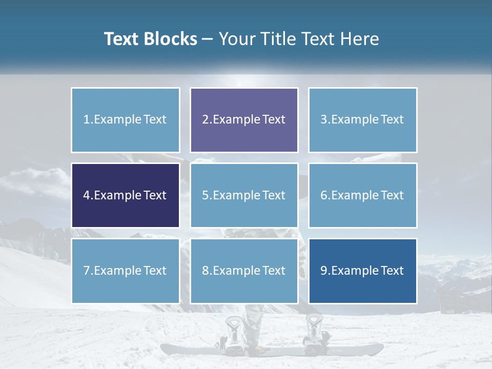 Blue Travel Rock PowerPoint Template