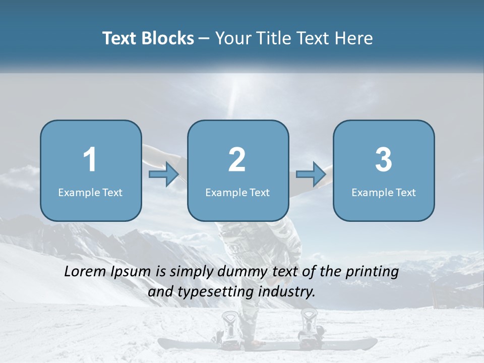 Blue Travel Rock PowerPoint Template