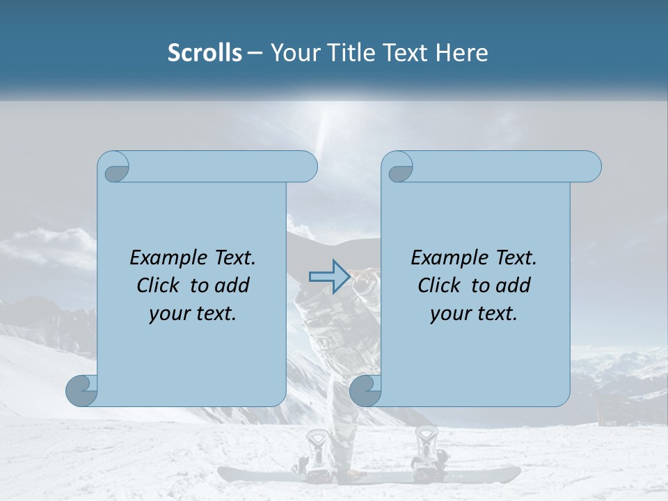 Blue Travel Rock PowerPoint Template