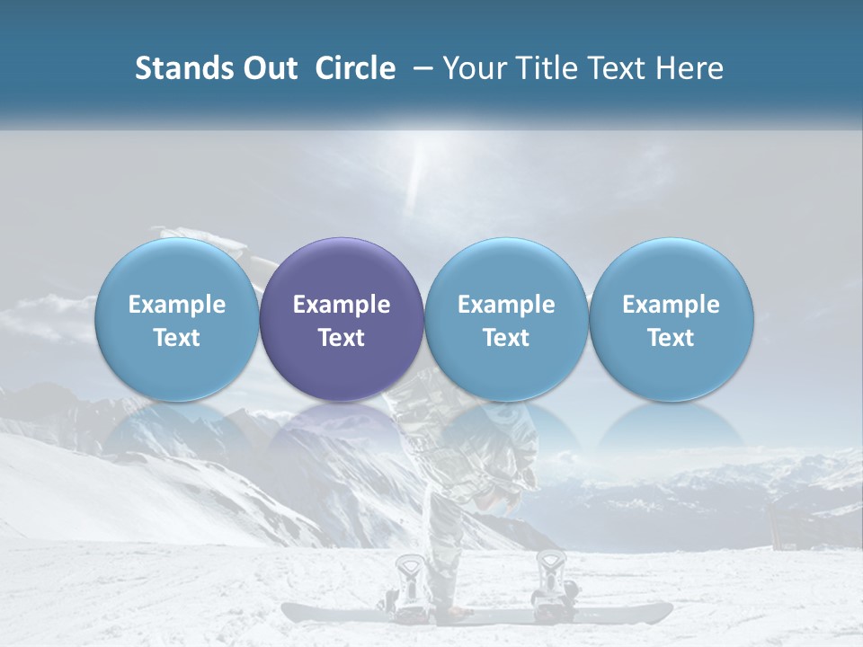 Blue Travel Rock PowerPoint Template