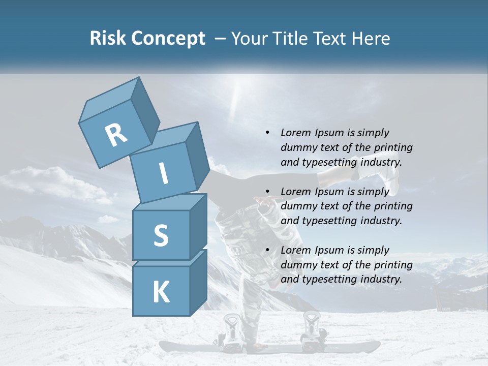 Blue Travel Rock PowerPoint Template