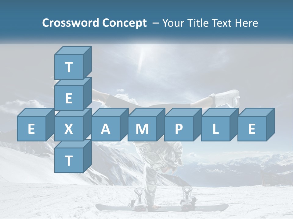 Blue Travel Rock PowerPoint Template