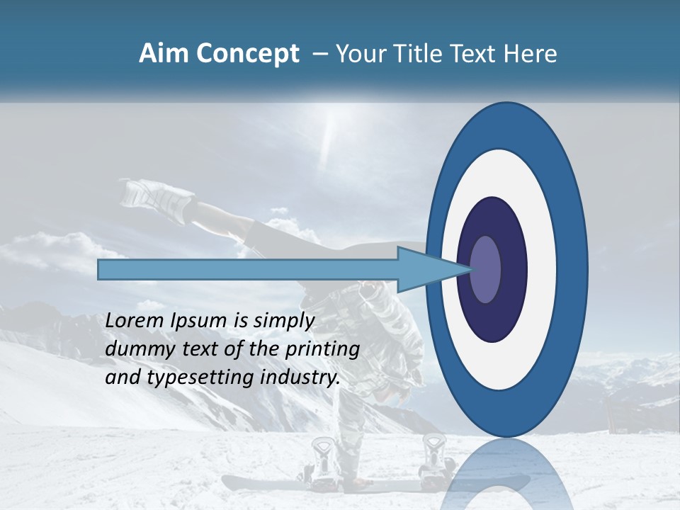 Blue Travel Rock PowerPoint Template