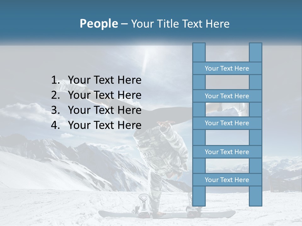 Blue Travel Rock PowerPoint Template