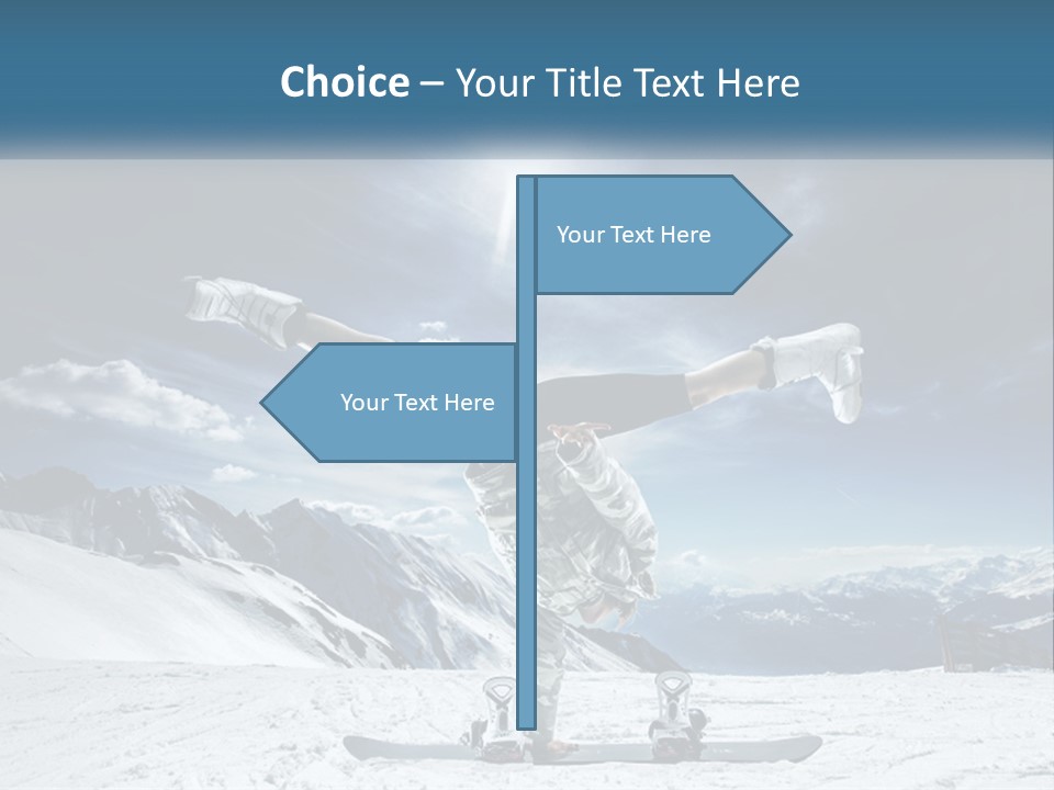 Blue Travel Rock PowerPoint Template