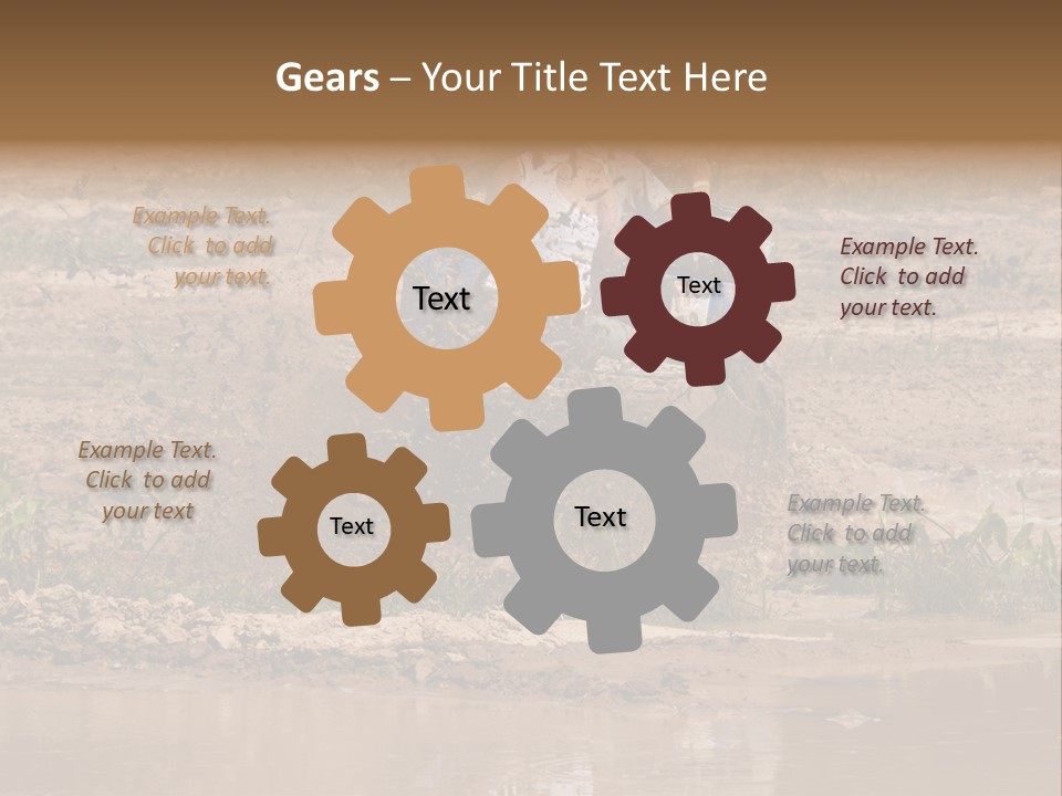 Pond Dirty Bogging PowerPoint Template