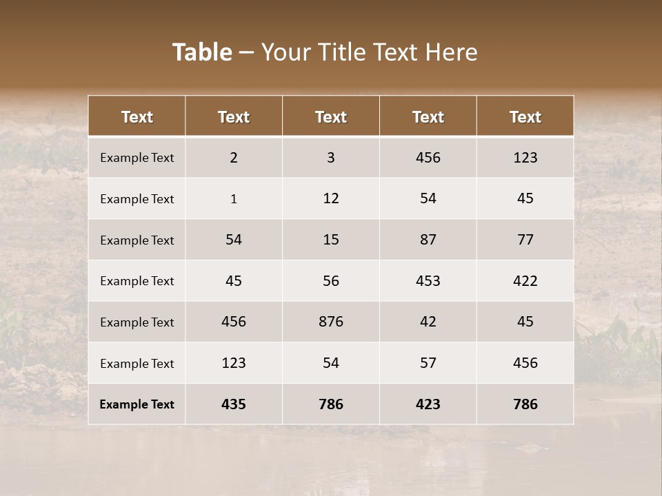 Pond Dirty Bogging PowerPoint Template