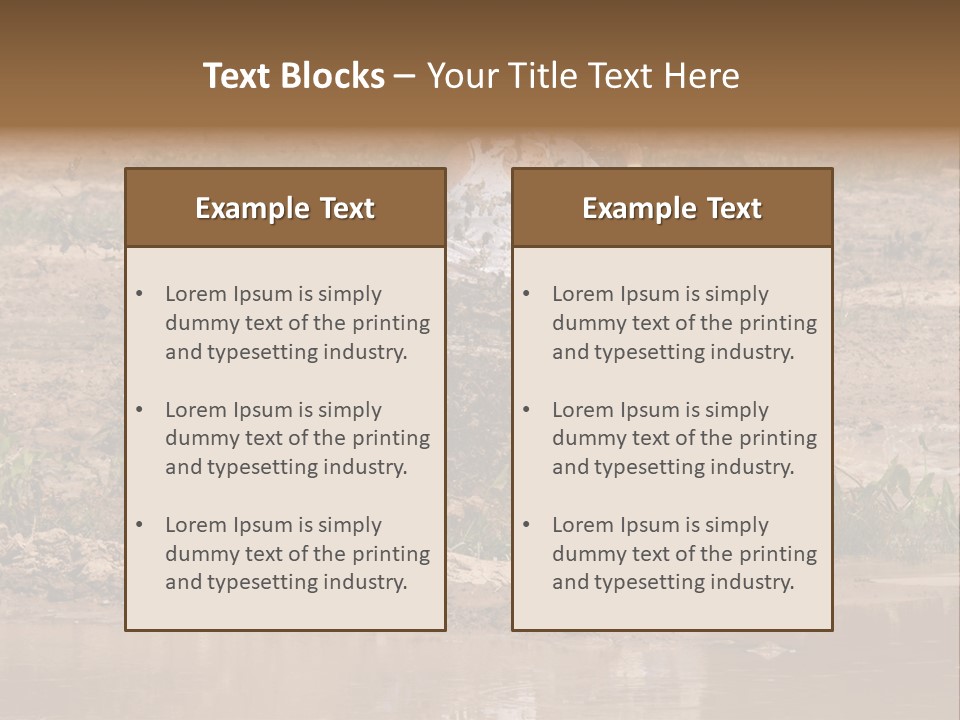 Pond Dirty Bogging PowerPoint Template