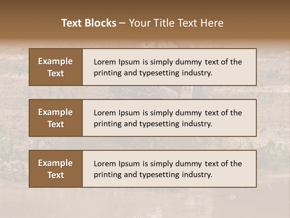 Pond Dirty Bogging PowerPoint Template