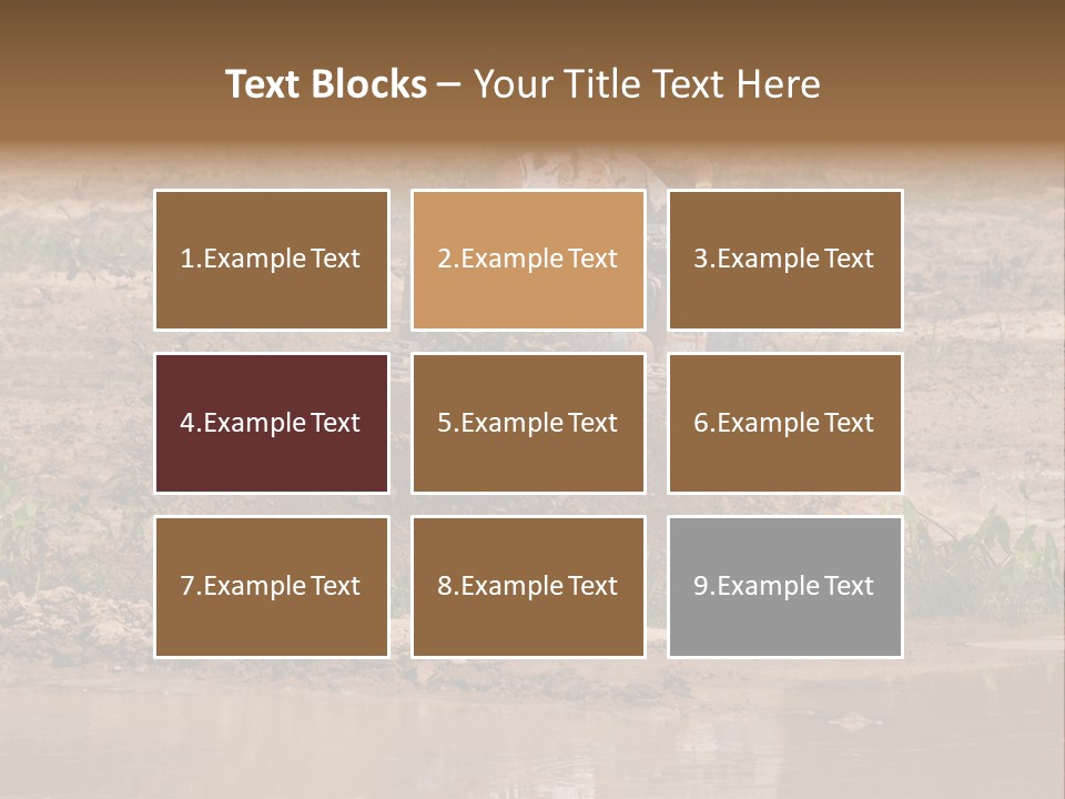 Pond Dirty Bogging PowerPoint Template