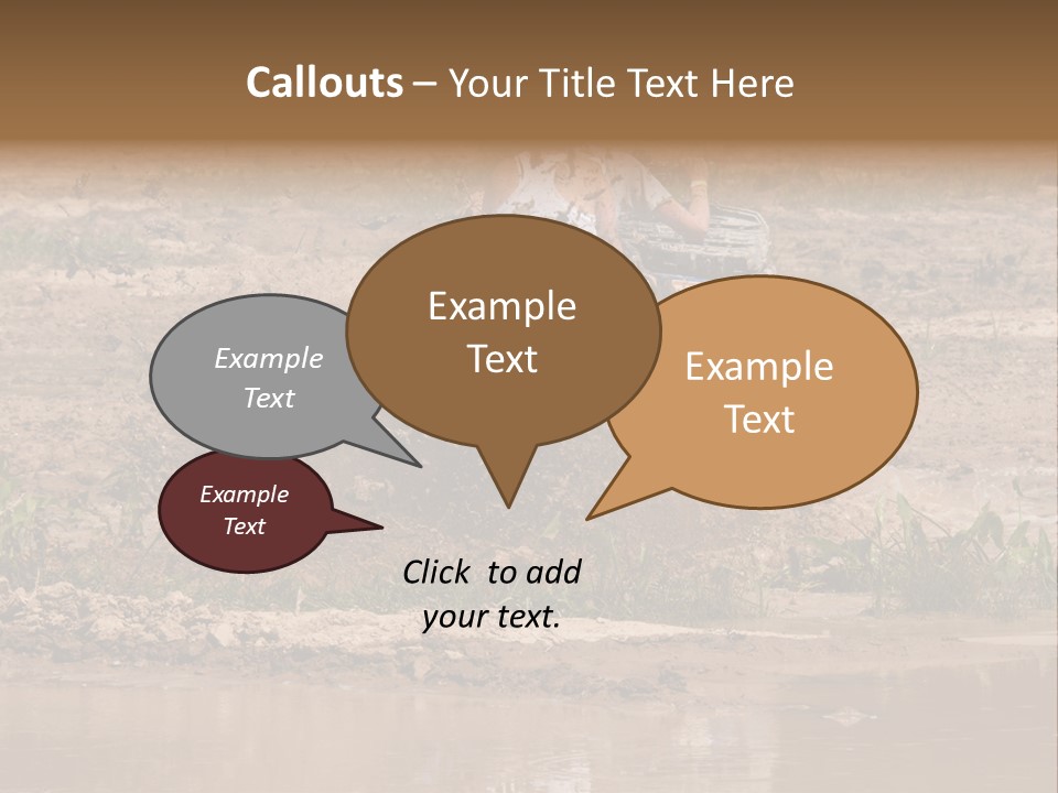 Pond Dirty Bogging PowerPoint Template