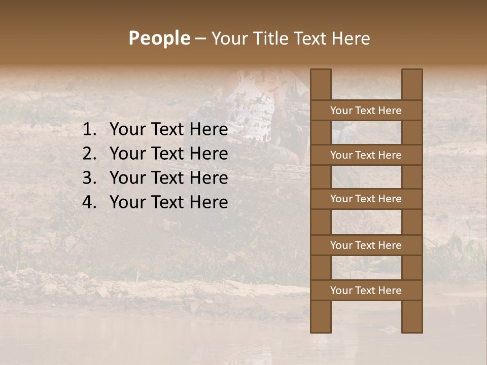 Pond Dirty Bogging PowerPoint Template